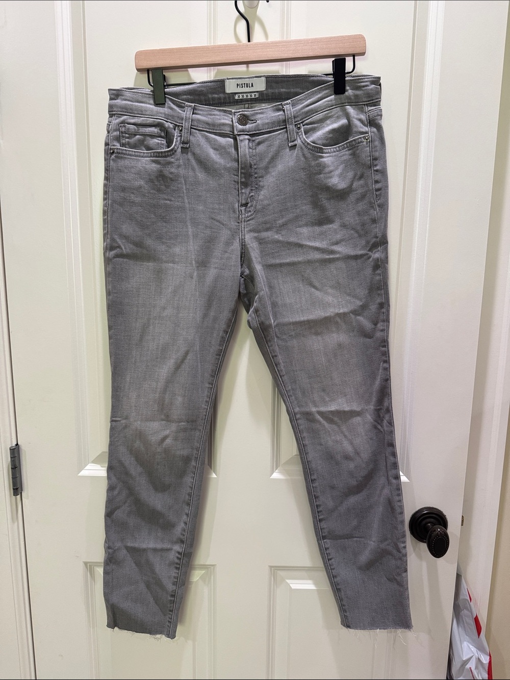pistola Gray Straight-Leg Jeans